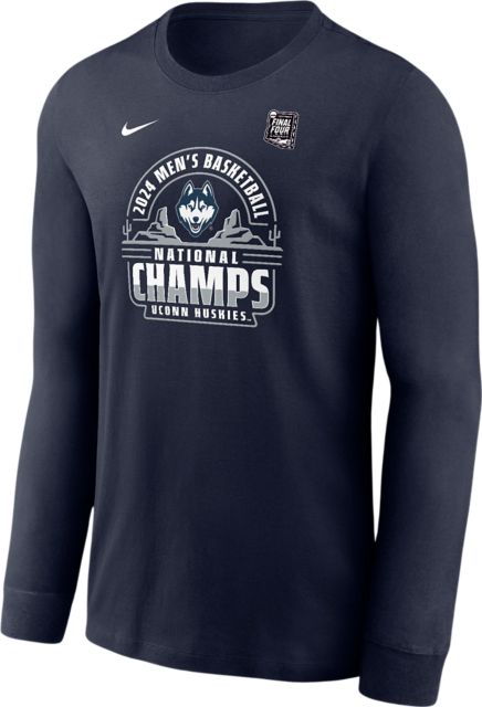 UConn Huskies Men's Basketball 2024 National Champions Youth Long Sleeve T-Shirt