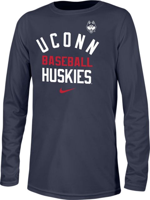 UConn Huskies Youth Baseball Long Sleeve T-Shirt