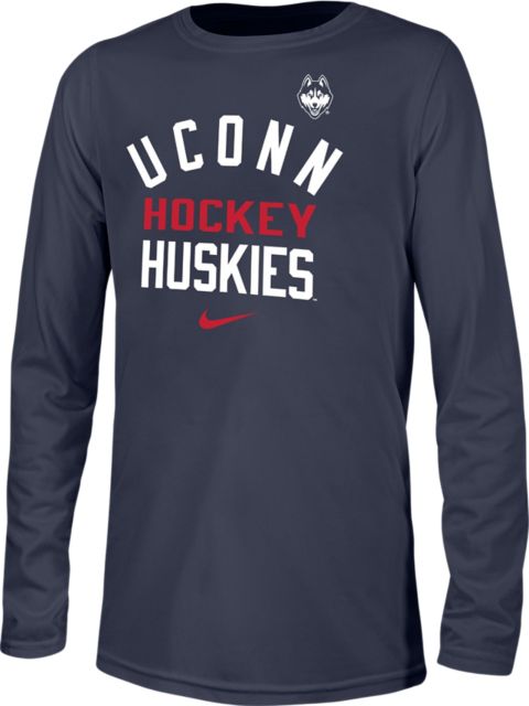 UConn Huskies Hockey Youth Long Sleeve T-Shirt
