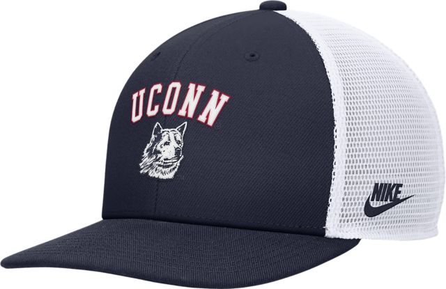 UConn Huskies Pro Flat Brim Mesh Snapback Cap