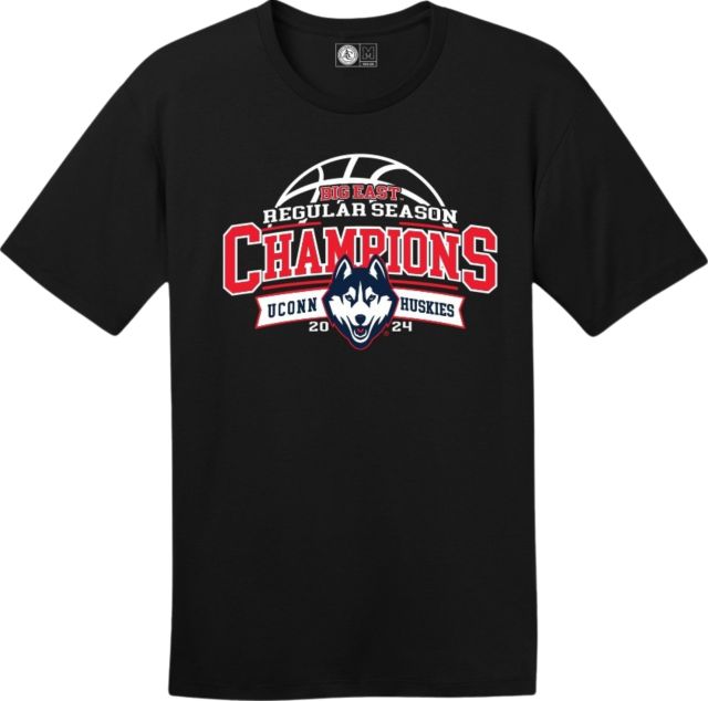 UConn Huskies Men's Basketball 2024 Big East Regular Season Champions  T-Shirt: UConn