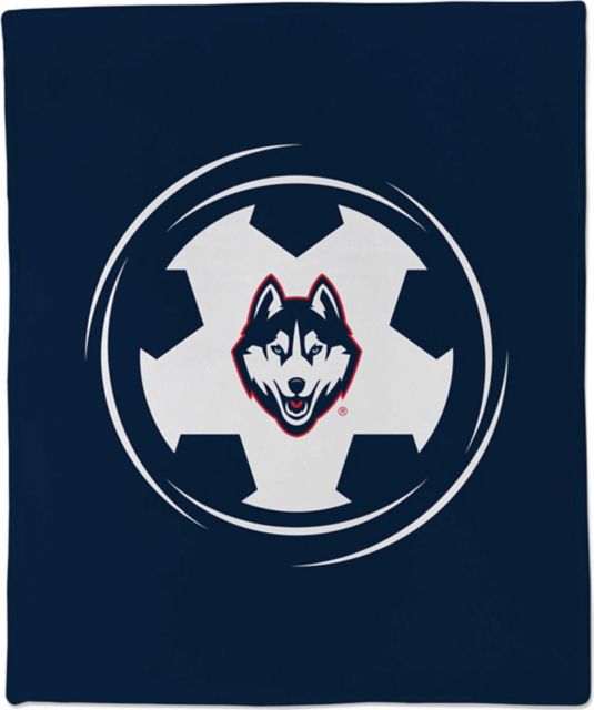 UConn Huskies Soccer 50x60 Throw Blanket