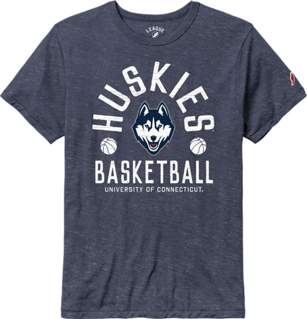 UConn Huskies Arch Over Basketball Short Sleeve T-Shirt