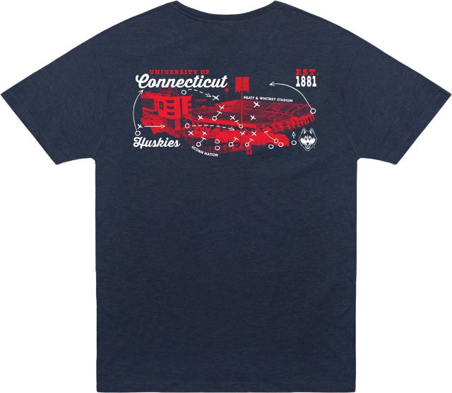 UConn Huskies Stadium Short Sleeve T-Shirt