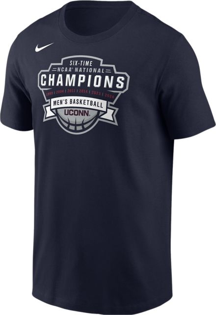 UConn Huskies Men's Basketball 2025 6X National Champions Short Sleeve T-Shirt
