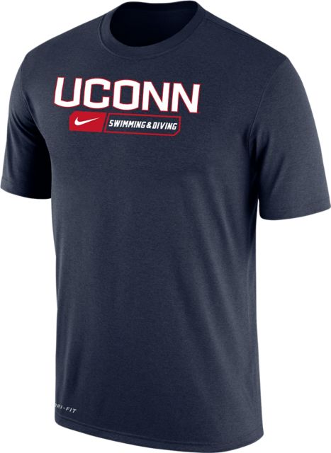 UConn Huskies Swimming Dri-Fit Short Sleeve T-Shirt