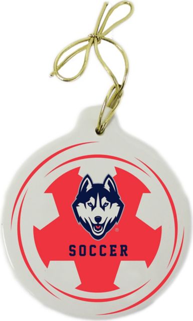 UConn Huskies Soccer Ornament