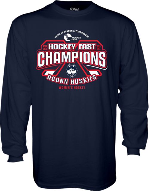 UConn Huskies Women's Hockey 2024 Hockey East Regular Season & Tournament Champions T-Shirt
