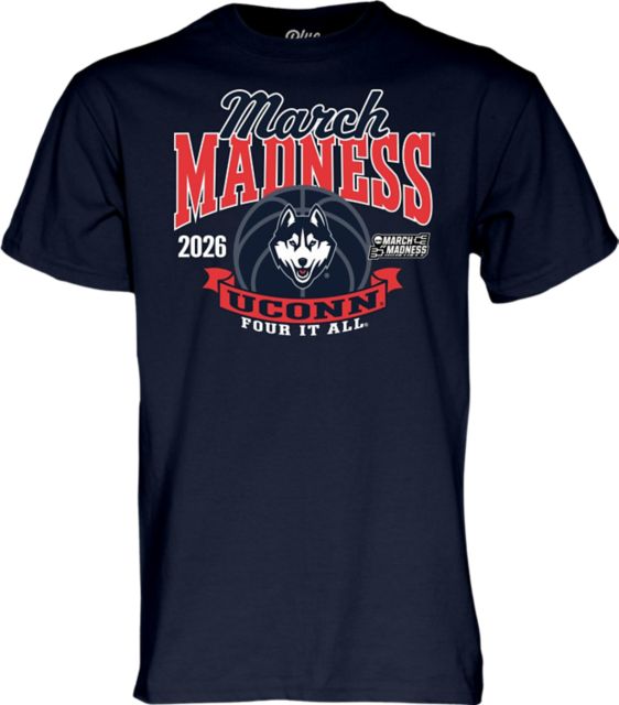 UConn Huskies Women's Basketball 2026 March Madness Bound Short Sleeve T-Shirt