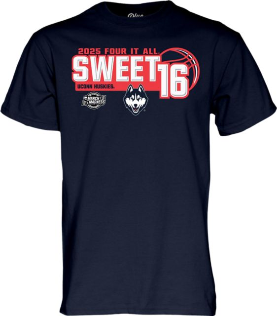 UConn Huskies Women's Basketball 2025 Sweet 16 Short Sleeve T-Shirt