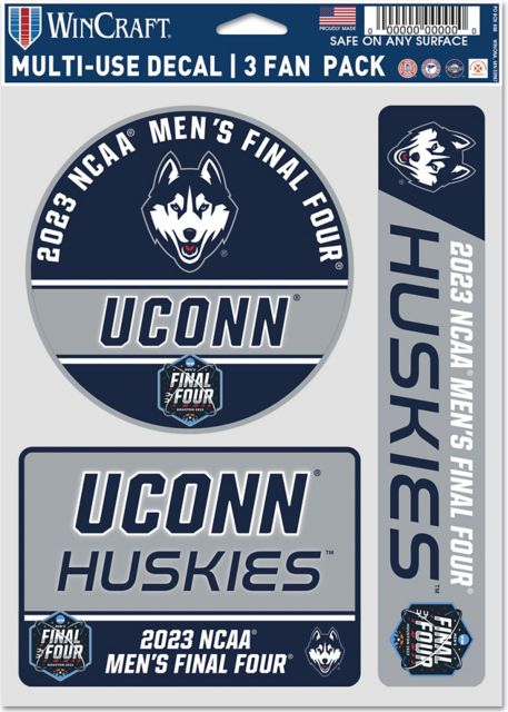UConn Huskies 2023 NCAA Men's Basketball Final Four 3 Pack Fan Decals