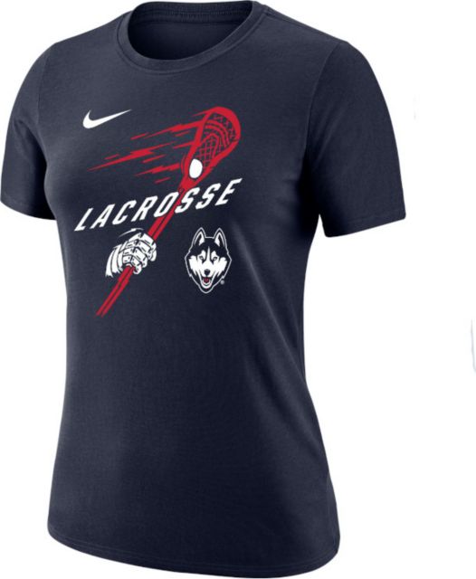UConn Huskies Nike Dri-Fit Cotton Short Sleeve Lacrosse T-Shirt