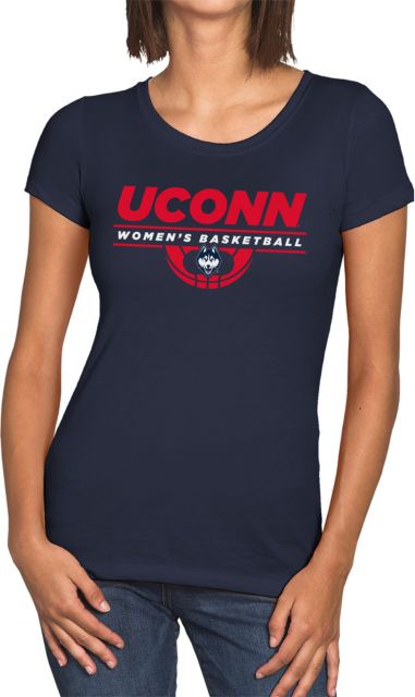 UConn Huskies Women's Half Court Women's Short Sleeve T-Shirt
