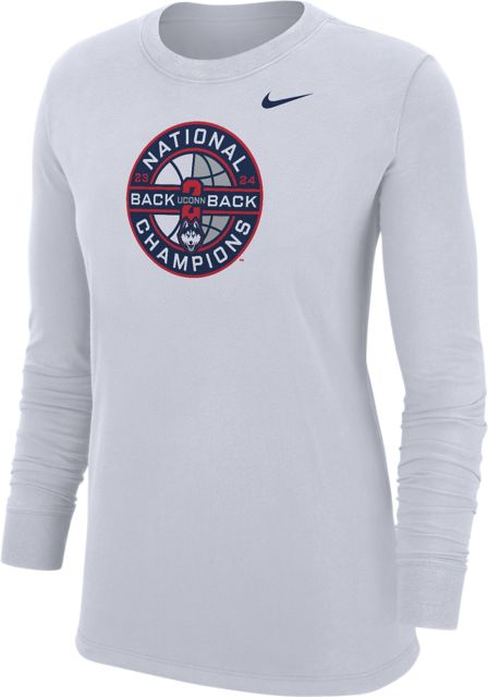 UConn Huskies Men's Basketball 2024 Back to Back National Champions Women's Long Sleeve T-Shirt