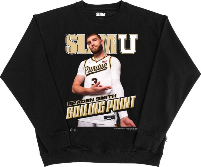 Purdue Men's Basketball Crewneck Sweatshirt SLAM COVER BRADEN SMITH