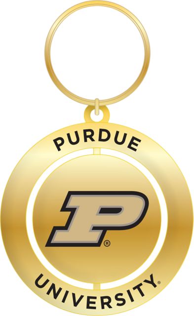 Purdue Boilermakers Spinner Key Tag
