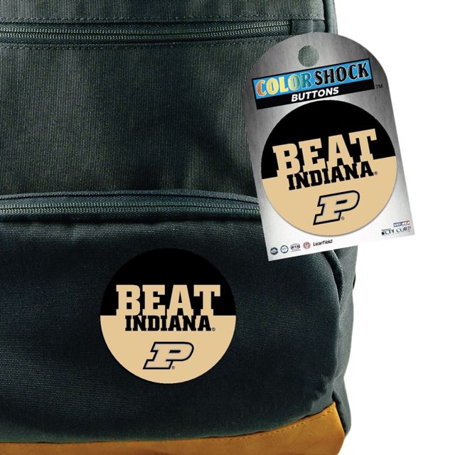 Purdue Boilermakers Beat 3" Spirit Button