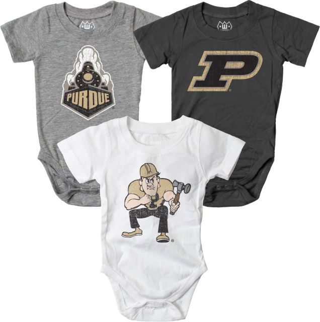 Purdue Boilermakers Infant Bodysuit 3-Pack