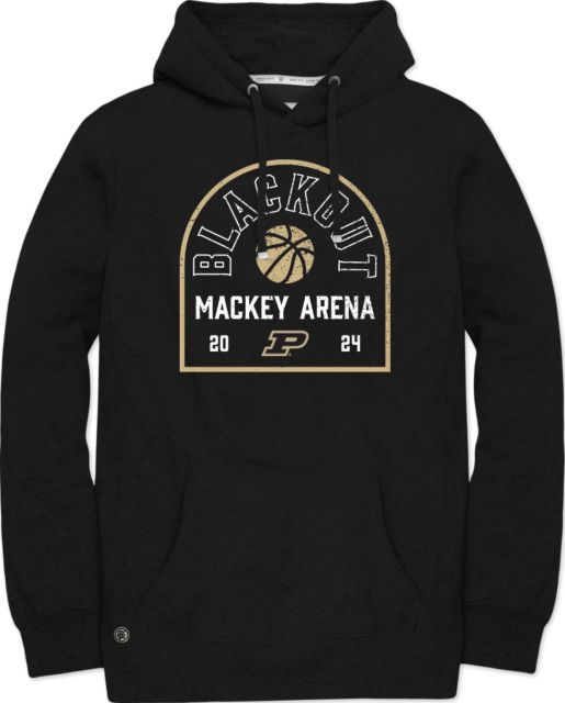 Purdue University Basketball Mackey Arena Blackout Hooded Sweatshirt