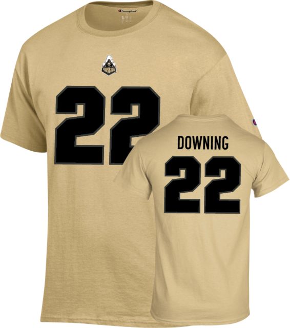 Purdue Football T Shirt Downing - 22 - ONLINE ONLY