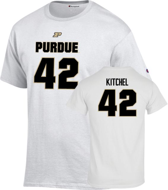 Purdue Boilermakers Football T-Shirt Cooper Kitchel - 42 - ONLINE ONLY