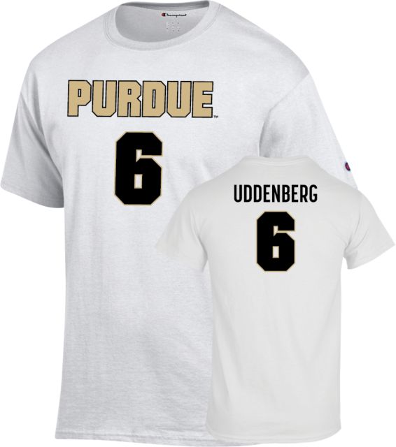 Purdue Boilermakers Women's Soccer T-Shirt Cloey Uddenberg - 6 - ONLINE ONLY