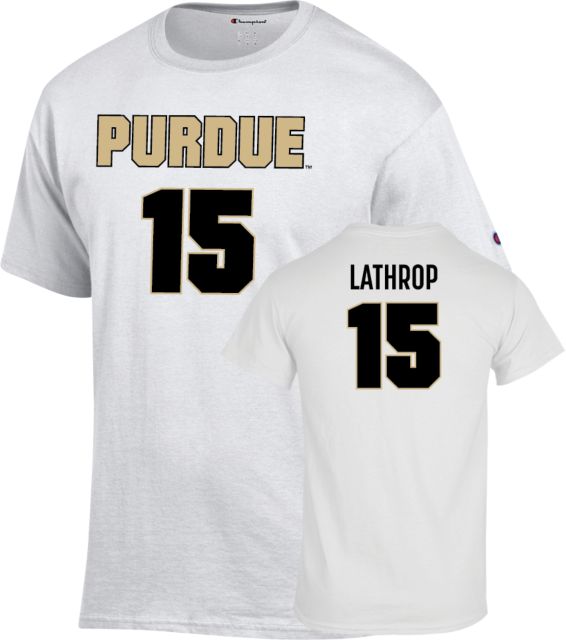 Purdue Boilermakers Women's Soccer T-Shirt Stephanie Lathrop - 15 - ONLINE ONLY