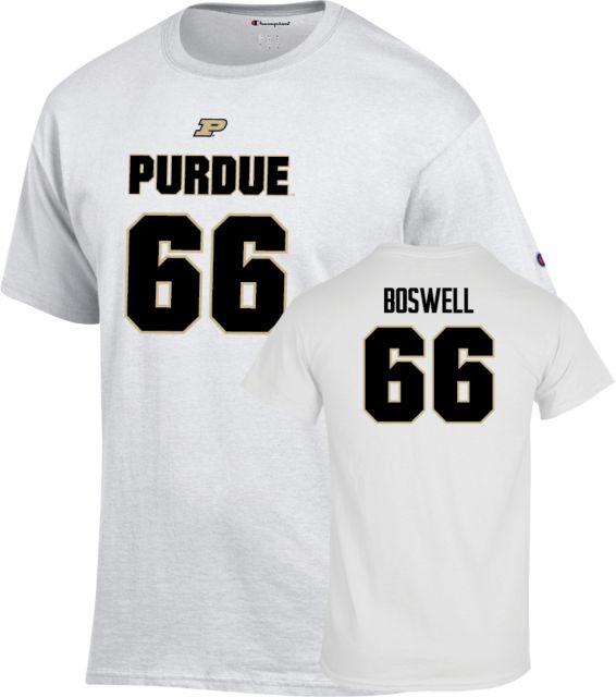 Purdue Boilermakers Football T-Shirt Anthony Boswell - 66 - ONLINE ONLY
