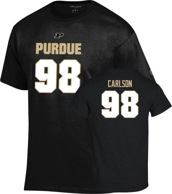 Purdue Boilermakers Football T-Shirt Drake Carlson - 98 - ONLINE ONLY