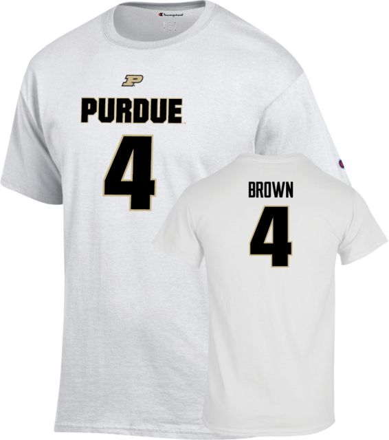 Purdue Boilermakers Football T-Shirt Kam Brown - 4 - ONLINE ONLY