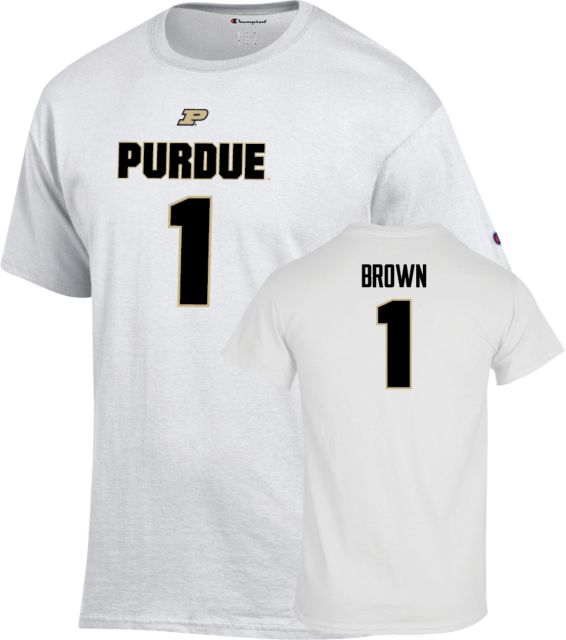 Purdue Boilermakers Football T-Shirt Markevious Brown - 1 - ONLINE ONLY