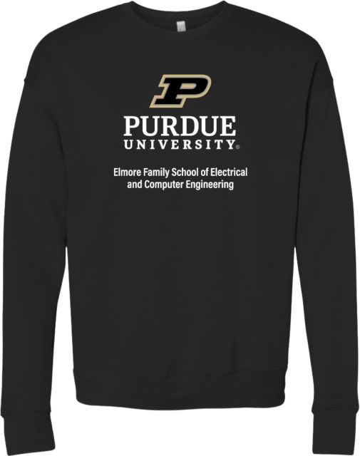 Purdue Bella + Canvas Fleece Crew Purdue - Elmore School of Electrical and Computer Engineering - ONLINE ONLY