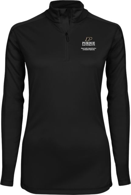 Purdue Syntrel Womens Interlock 1/4 Zip Purdue - Elmore School of Electrical and Computer Engineering - ONLINE ONLY