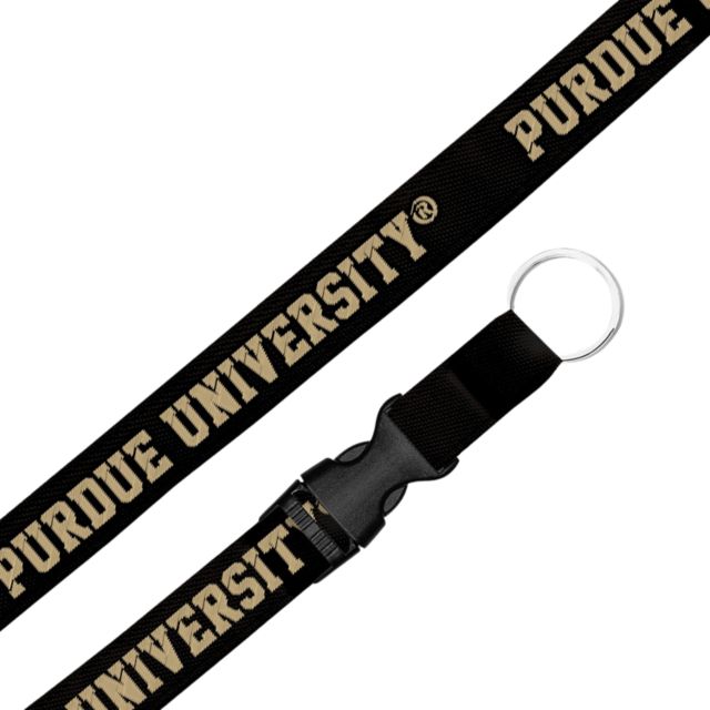 Purdue University .75 Woven Lanyard