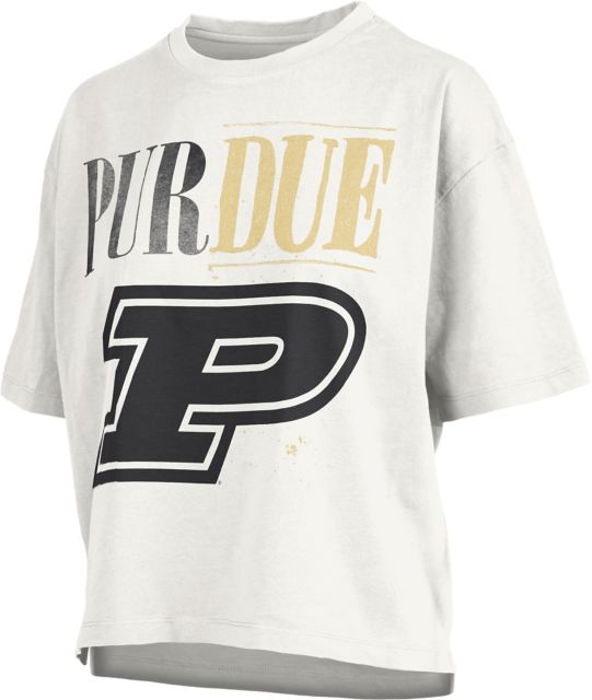 Purdue Boilermakers Women's Cropped Short Sleeve T-Shirt