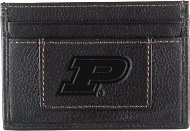 Purdue Boilermakers Leather Card Holder