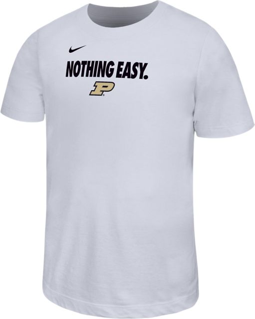 Purdue Boilermakers Basketball Nothing Easy 2025 Bench Youth Short Sleeve T-Shirt
