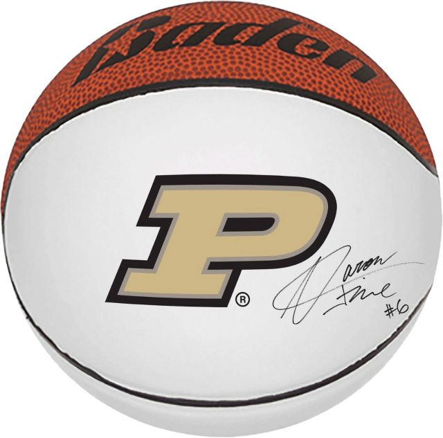 Purdue Men's Basketball Autographed Mini Basketball A FINE
