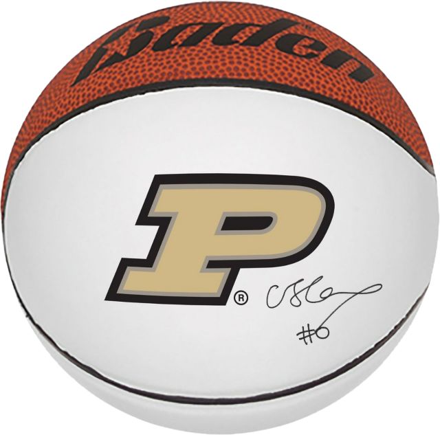 Purdue Men's Basketball Autographed Mini Basketball CJ COX