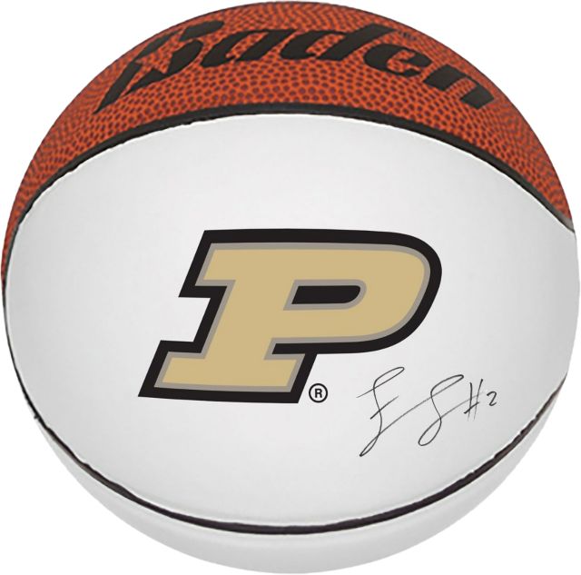Purdue Men's Basketball Autographed Mini Basketball F LOYER