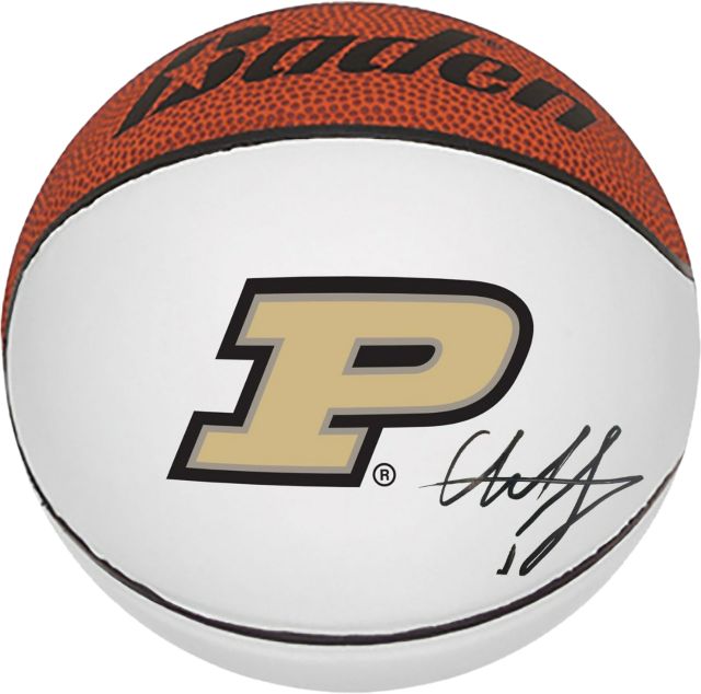 Purdue Men's Basketball Autographed Mini Basketball O CLUFF