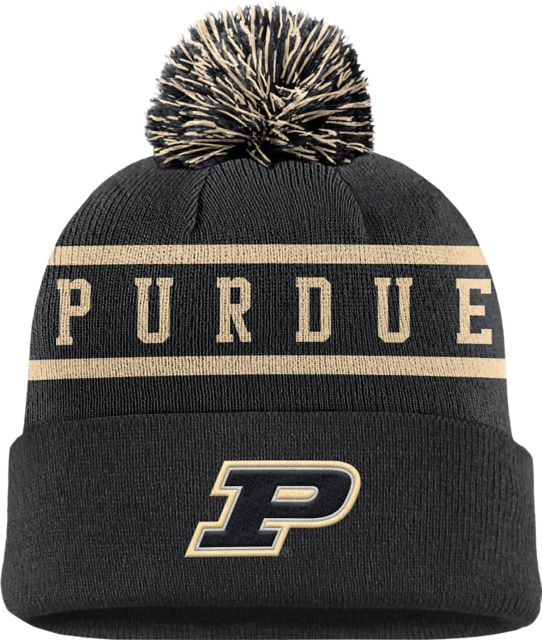 Purdue Boilermakers Cuff Pom Beanie