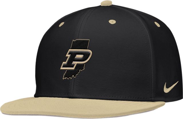 Purdue Boilermakers Flat Brim Fitted Cap