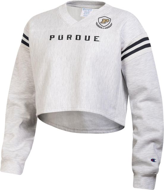Purdue Boilermakers Women's Crop Crewneck Sweatshirt