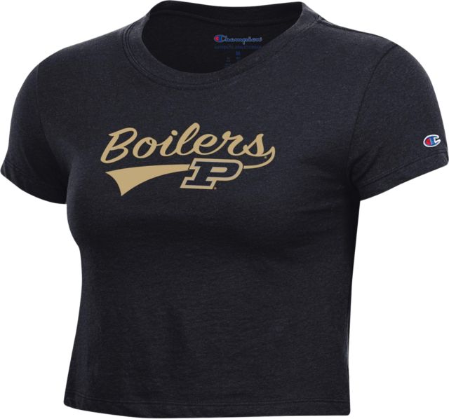 Purdue Boilermakers Women's Cropped Short Sleeve T-Shirt