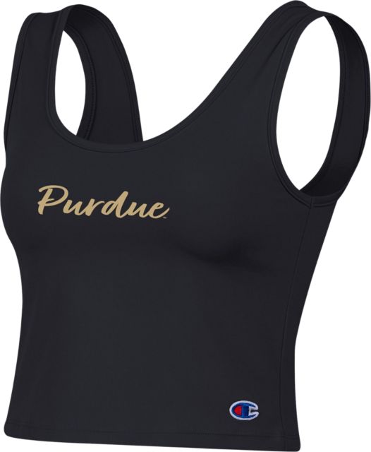 Purdue Boilermakers Women's Scoop Neck Crop Tank Top