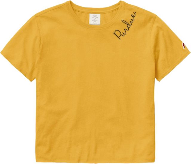 Purdue Boilermakers Short Sleeve Crop Top