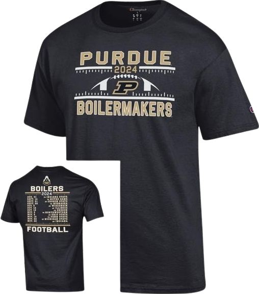 Purdue Boilermakers Football Schedule Short Sleeve T-Shirt