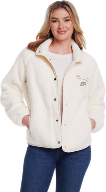 Purdue Boilermakers Women's Sherpa Snap Jacket
