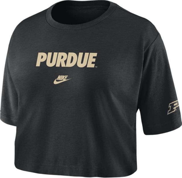 Purdue Boilermakers Women's Cropped Short Sleeve T-Shirt